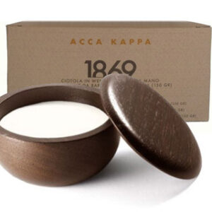Acca Kappa - Wengé Houten Scheerdoos Incl. 150 Gr. Almond Scheerzeep 1869 - 150gr